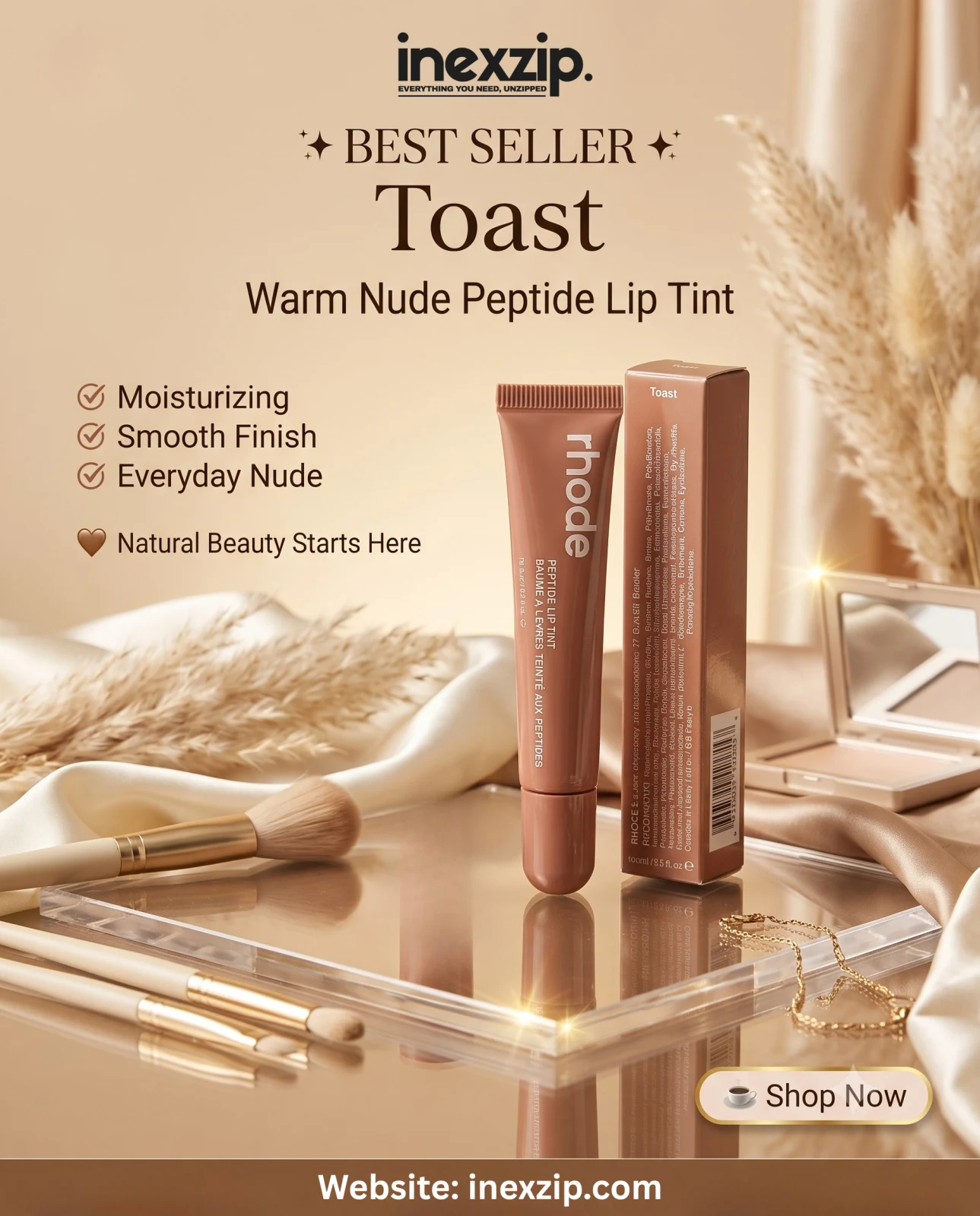 Rhode Peptide Lip Tint – Toast (10ml)