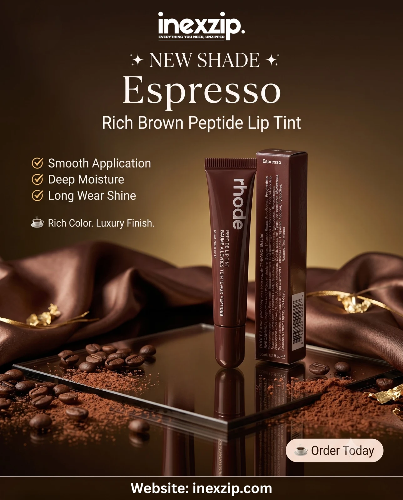 Rhode Peptide Lip Tint – Espresso (10ml)
