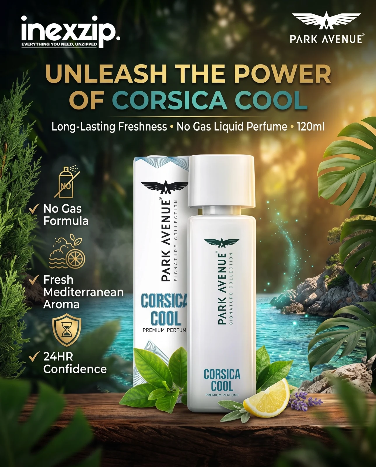 Park Avenue Corsica Cool Premium Perfume - 120ml