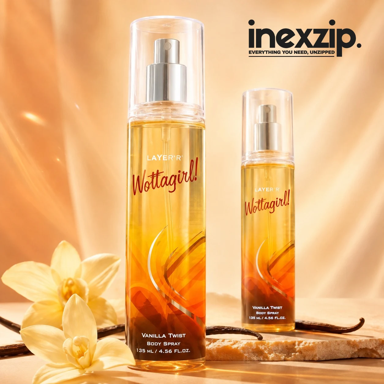 Layer'r Wottagirl Vanilla Twist Body Spray - 135ml