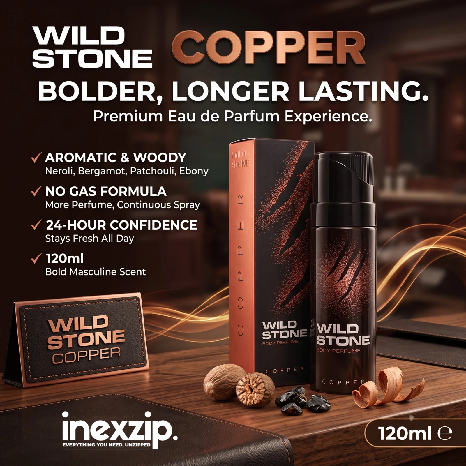 Wild Stone Copper Perfume Body Spray - 120 ml