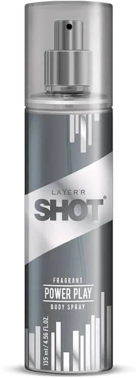 Layer'r Shot Power Play Body Spray for Men - 135ml